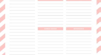 Grocery List Template